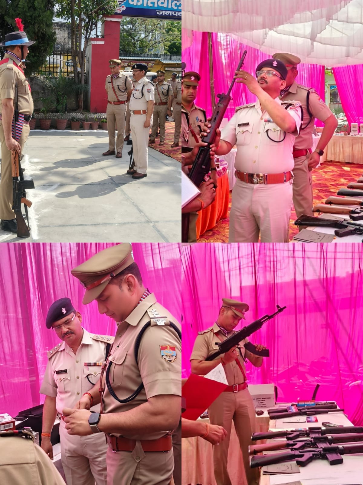 सीओ संजय चौहान ने किया ज्वालापुर कोतवाली का अर्धवार्षिक निरीक्षण