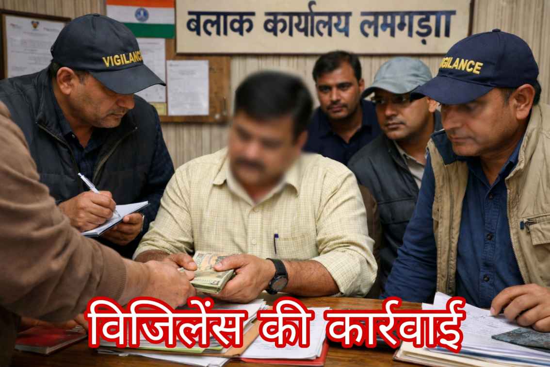 एफडीआर रिलीज करने के नाम पर 15 हज़ार की रिश्वत लेते एकाउन्टेंन्ट गिरफ्तार