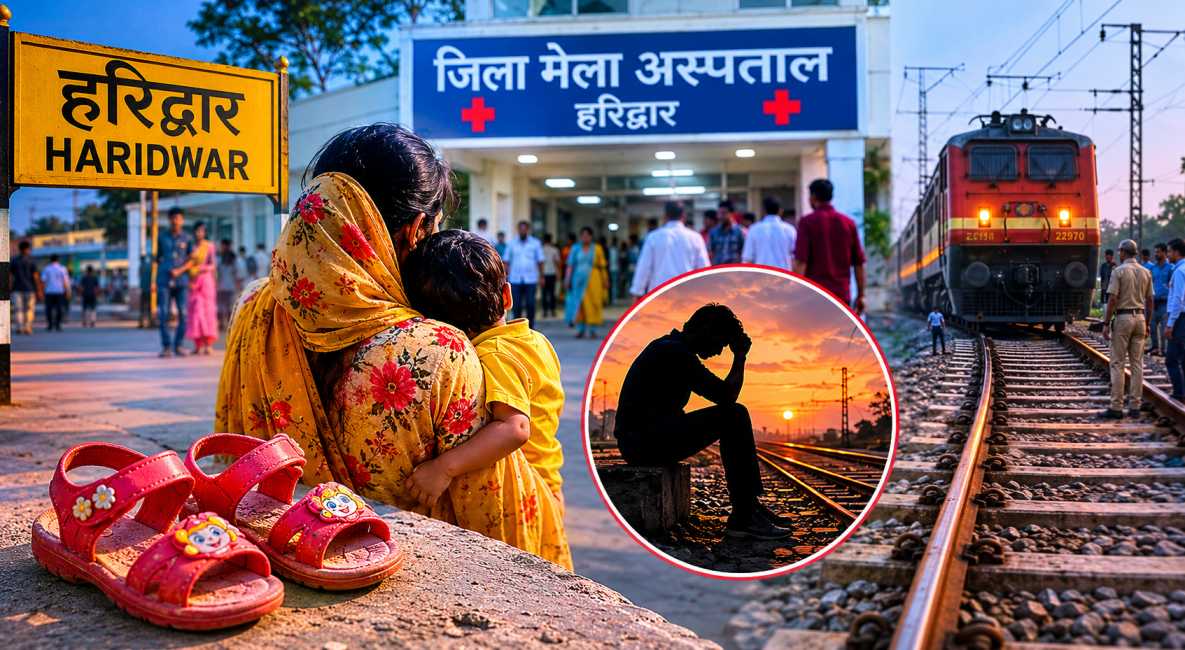 होटल में ठहरे परिवार पर टूटा दुखों का पहाड़, मासूम बेटे की मौत के बाद पिता ने ट्रेन से कटकर दी जान