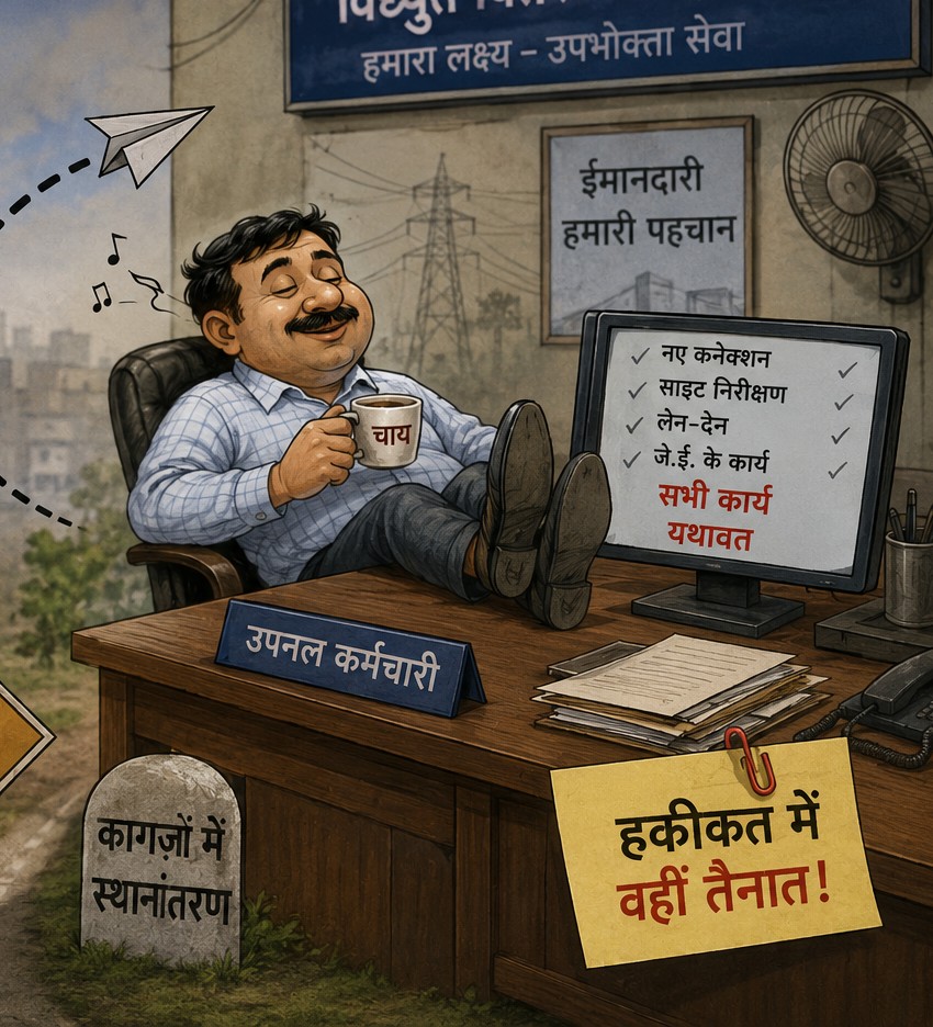 दागी जेई के ‘चहेते’ पर मेहरबानी, ट्रांसफर आदेश बेअसर, कोई ताकत नहीं हिला सकी पुरानी कुर्सी