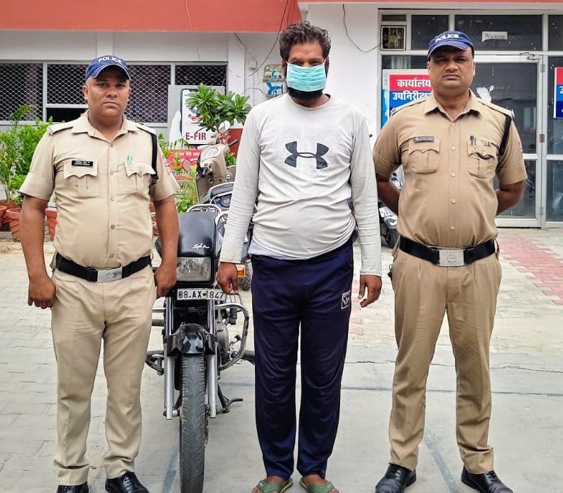 चंद घंटों में बाइक चोरी का खुलासा, शातिर चोर गिरफ्तार