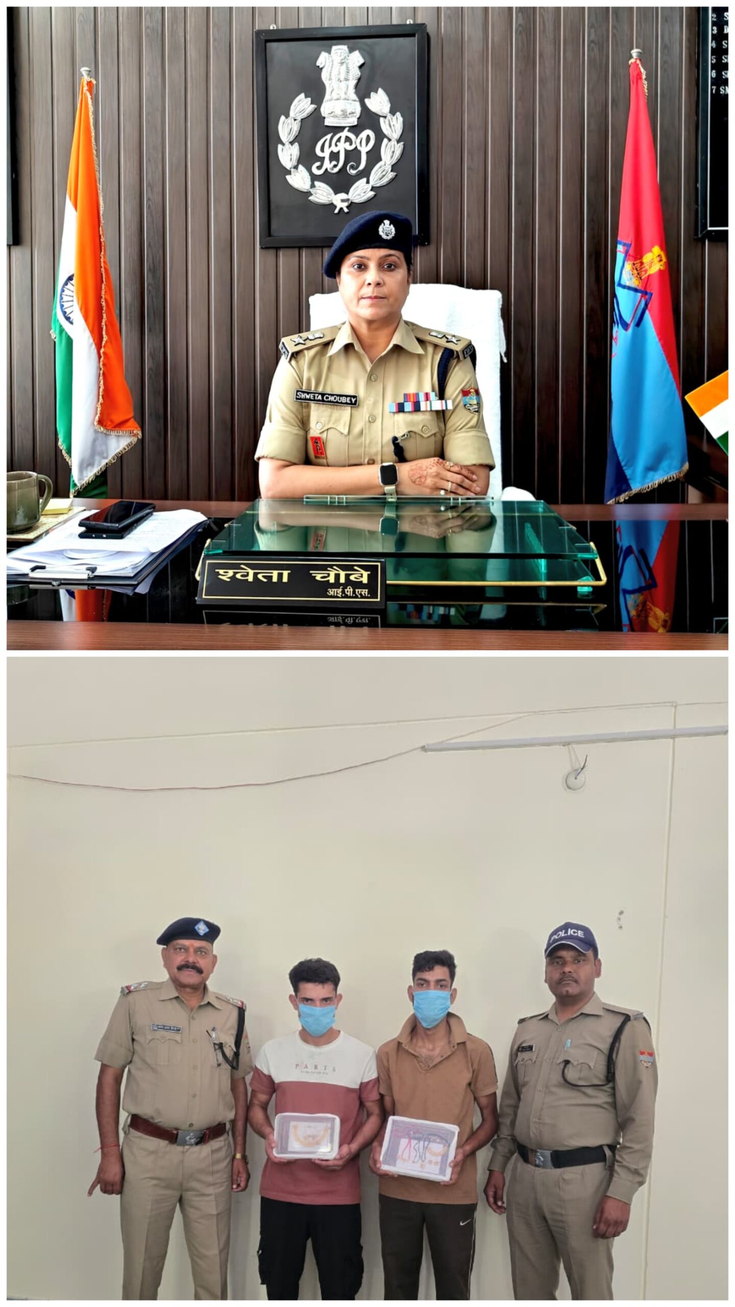 1100 से ज्यादा CCTV कैमरों की पड़ताल के बाद लाखों की चोरी का खुलासा, दो गिरफ्तार,एक फरार